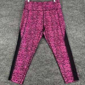 Sofia Leggings Active Womens XL 16-18 Extra Large Pink Black Activewear Gym Run